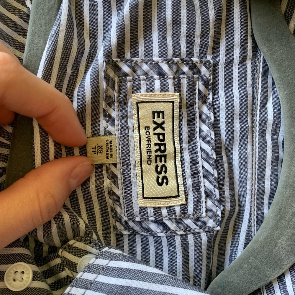Striped button up - Picture 3 of 3